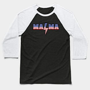 All American Mama - Mom 4th Of July Baseball T-Shirt